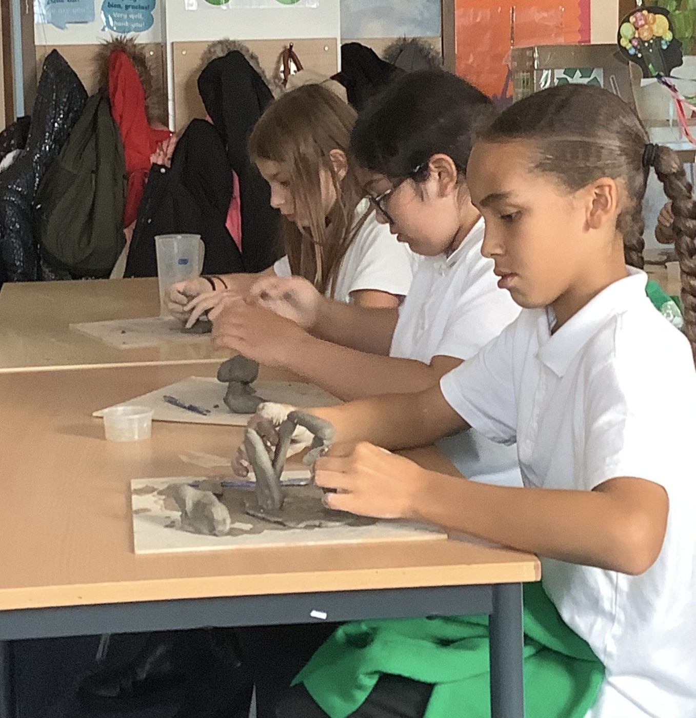 Year 6 Mould Clay Sculptures - Orchard Primary School