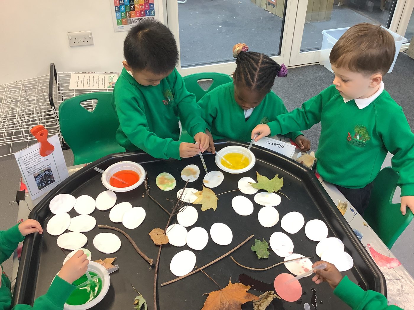 EYFS Create Autumn Leaves Orchard Primary School