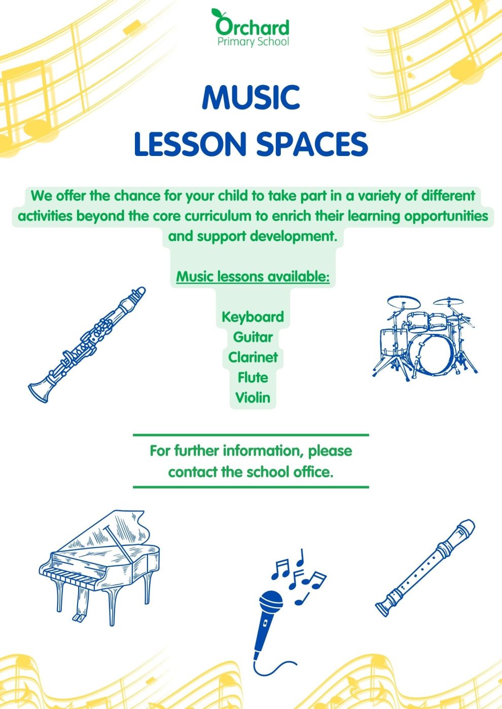 Music Lessons – Enroll Your Child Today - Orchard Primary School